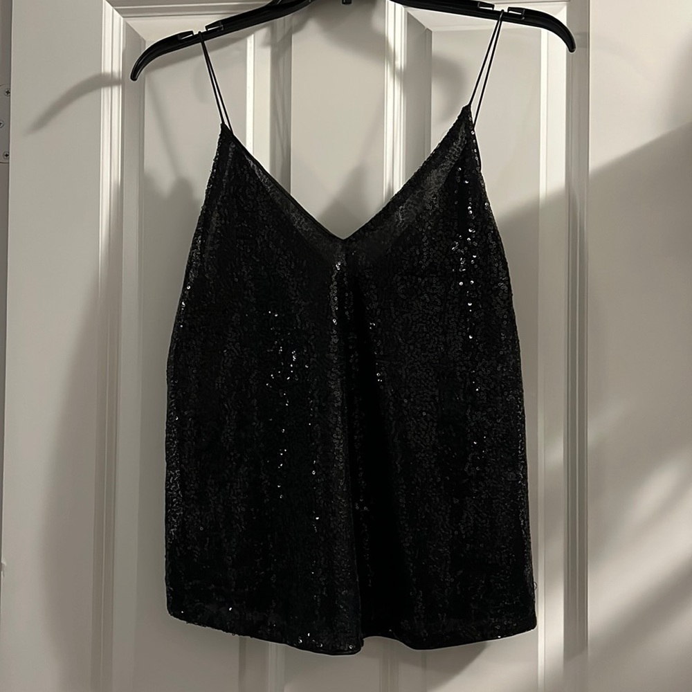 Black sparkly top